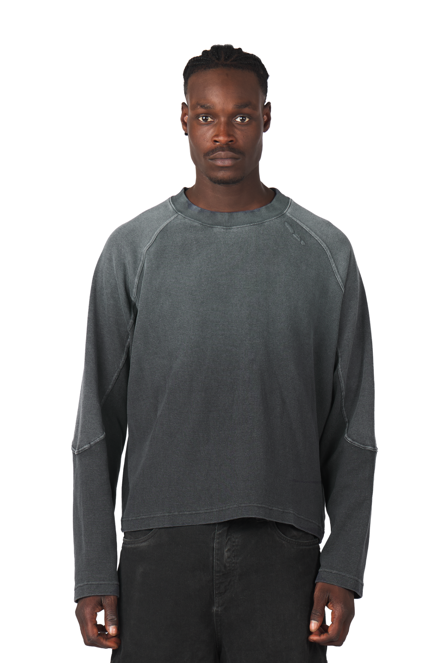 Anthracite Waffle Longsleeve
