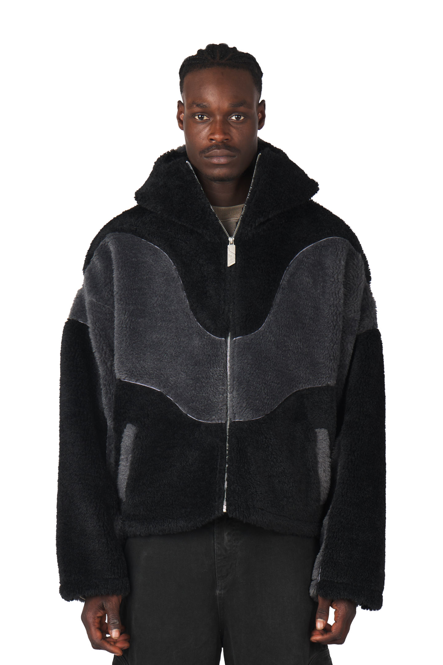 Ash Black Fleece Jacket