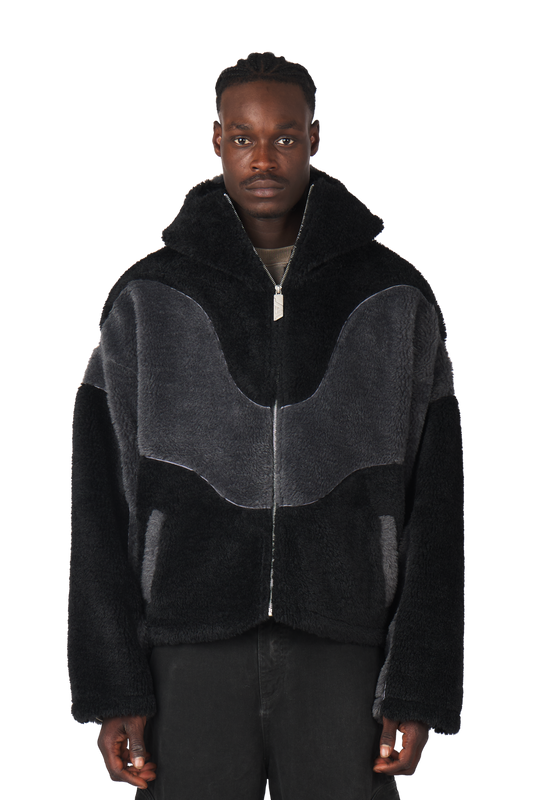 Ash Black Fleece Jacket
