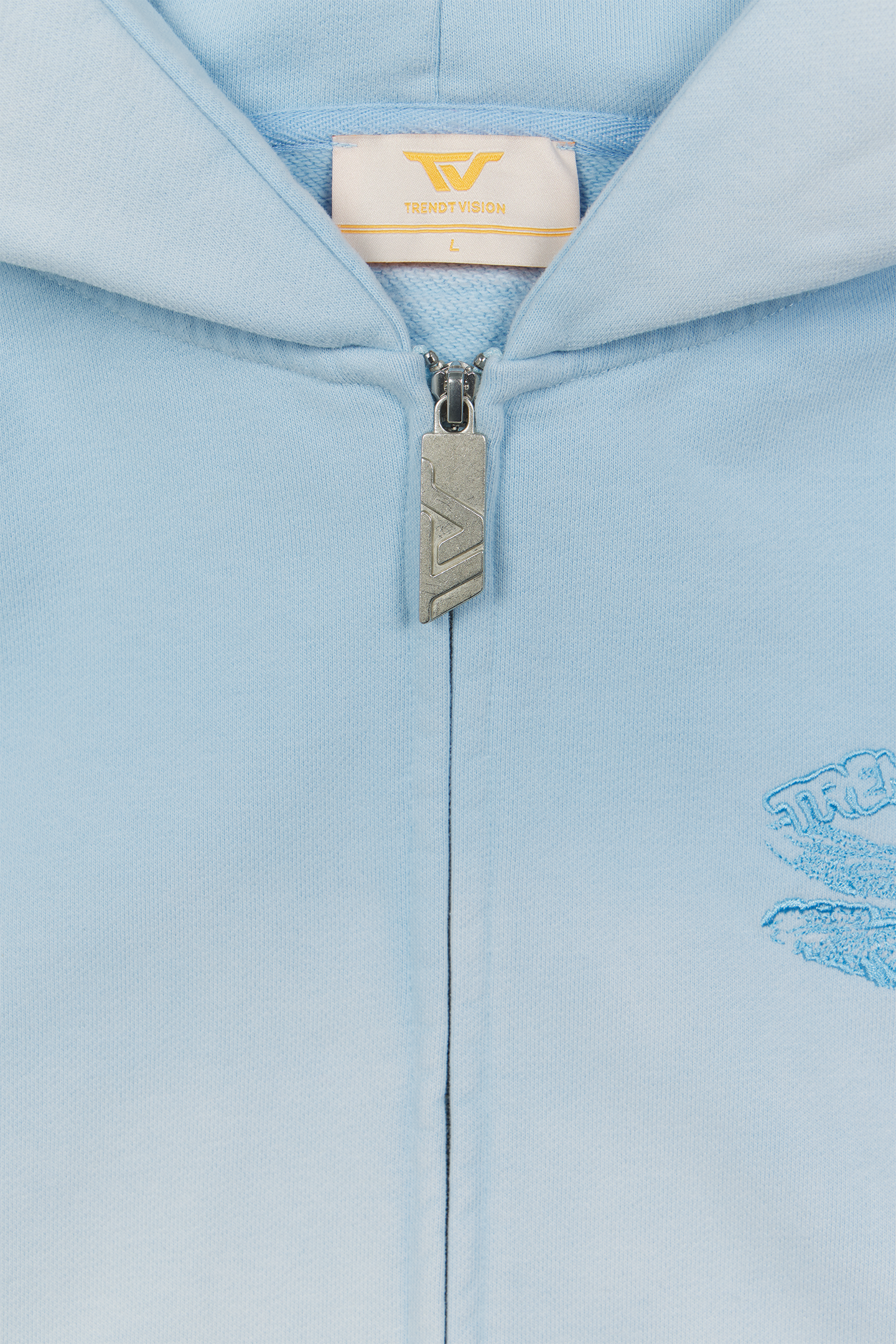 Baby Blue Zip Hoodie