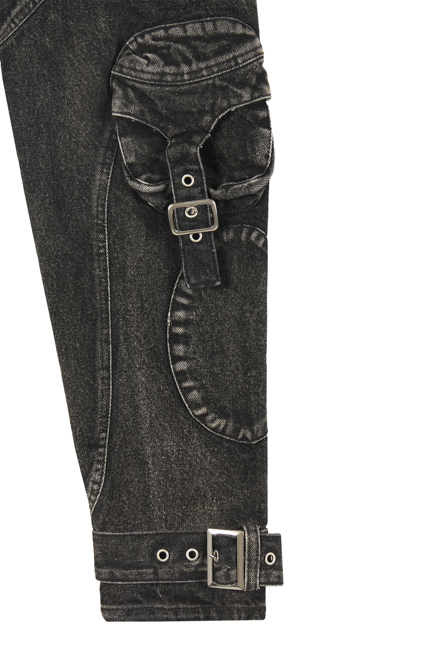 Black Cropped Denim Jacket