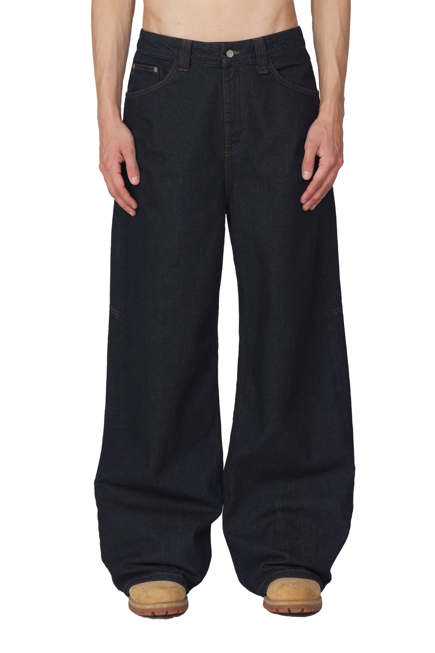 Blue Raw Denim Jeans