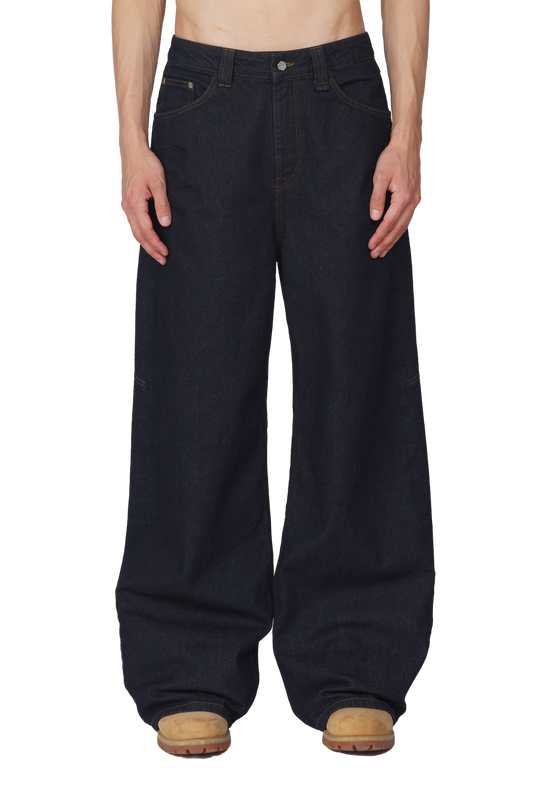 Blue Raw Denim Jeans