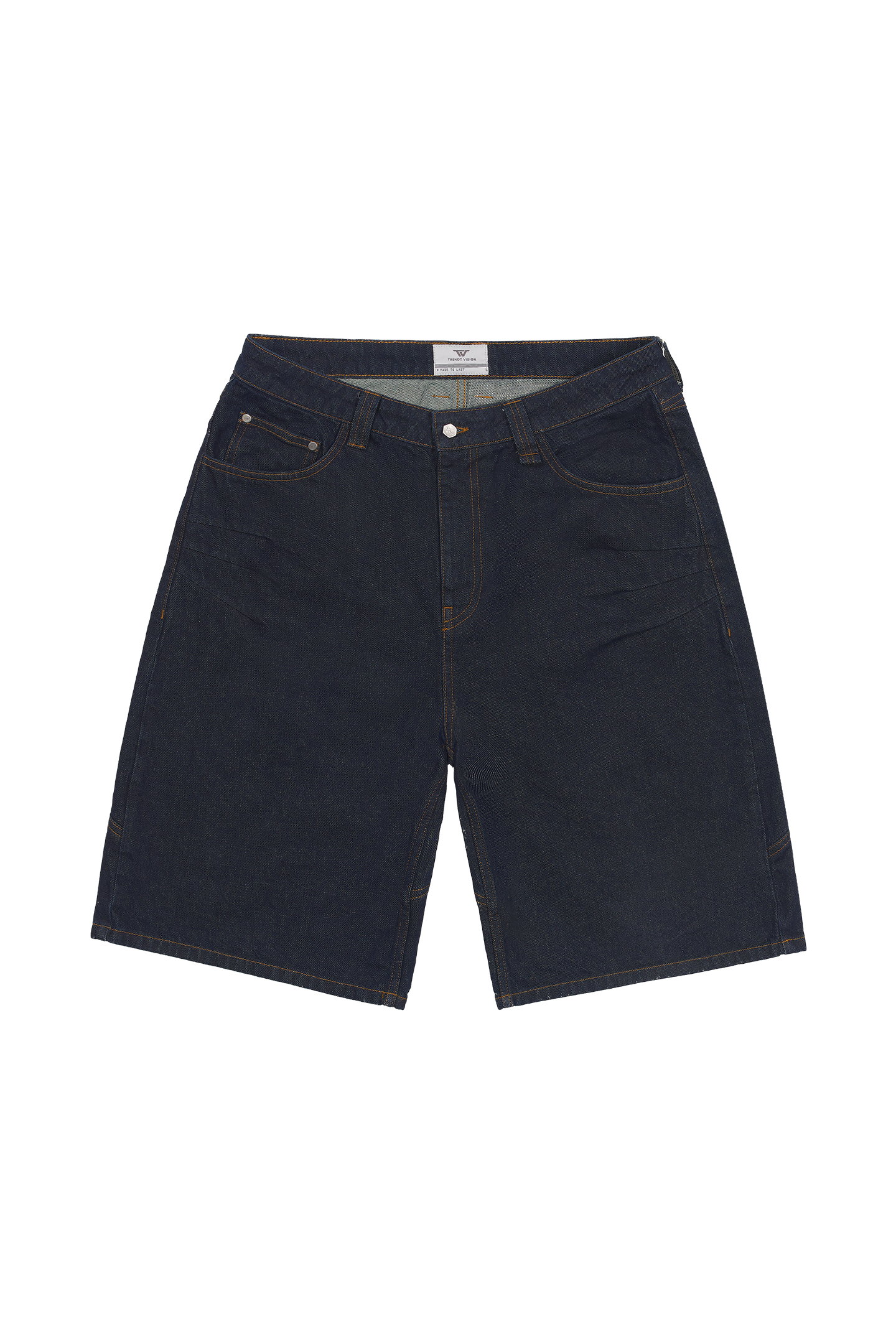 Blue Raw Jorts