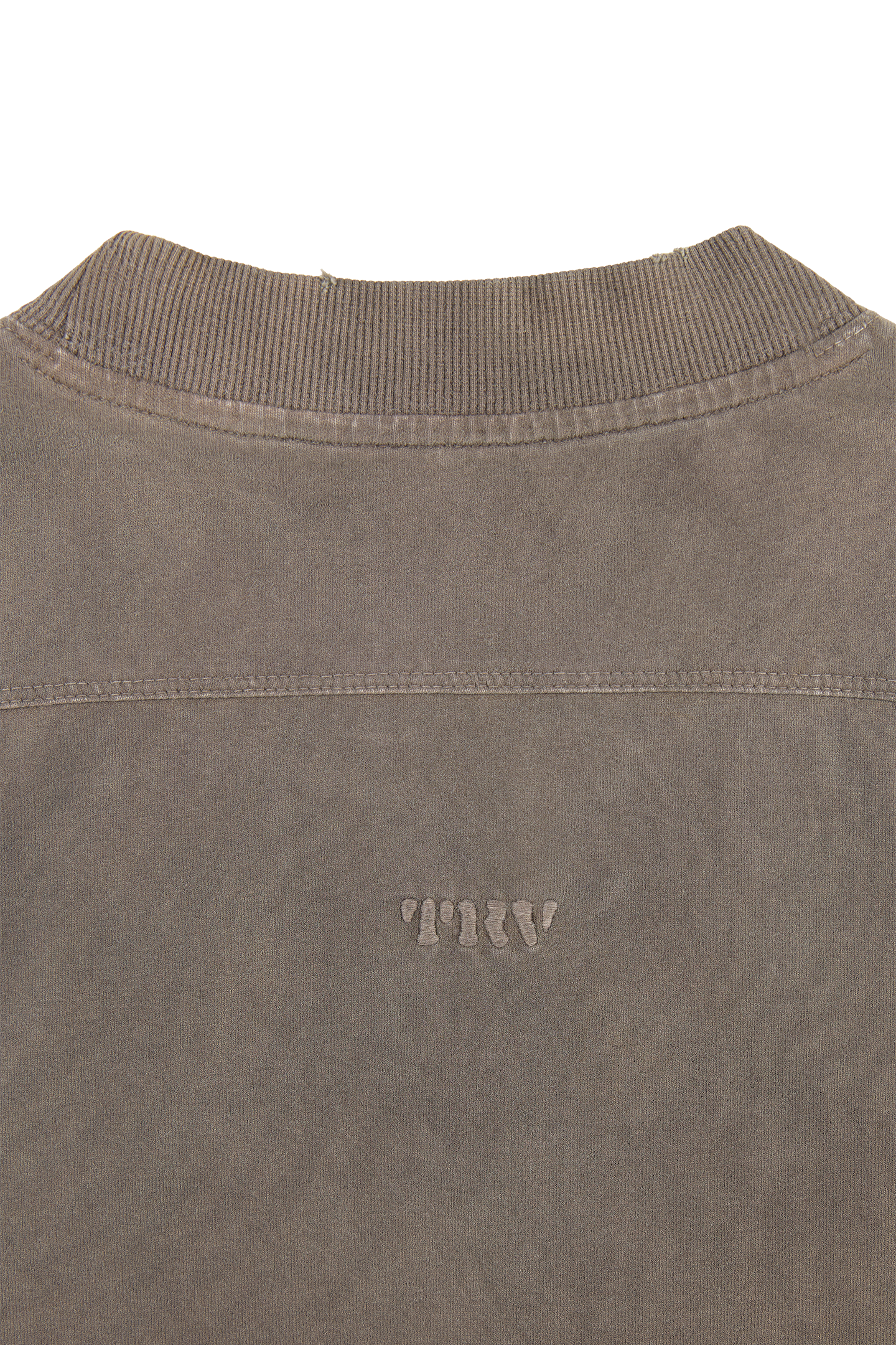 Brown Washed Slim Tee