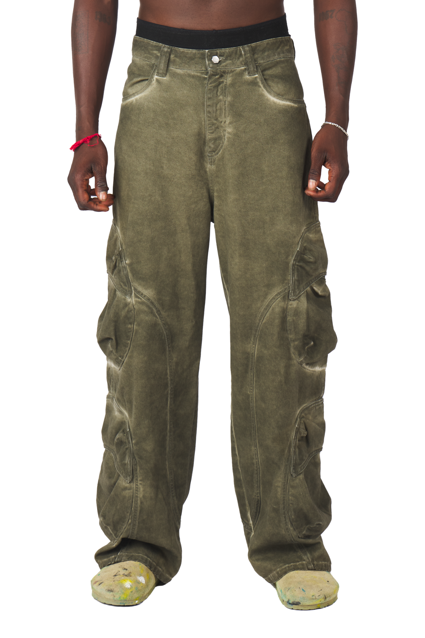 Burnt Olive Cargo Pants