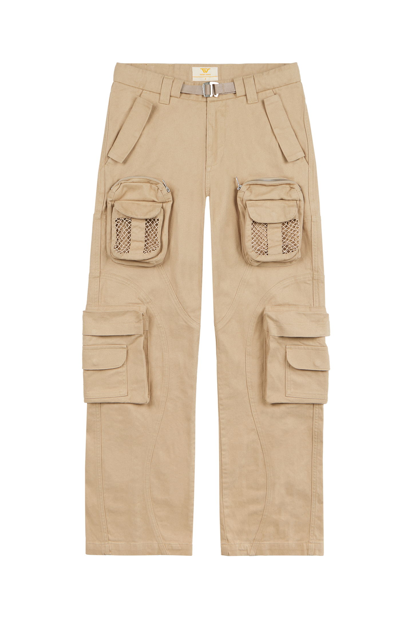 Beige Net Cargo Pants 2.0