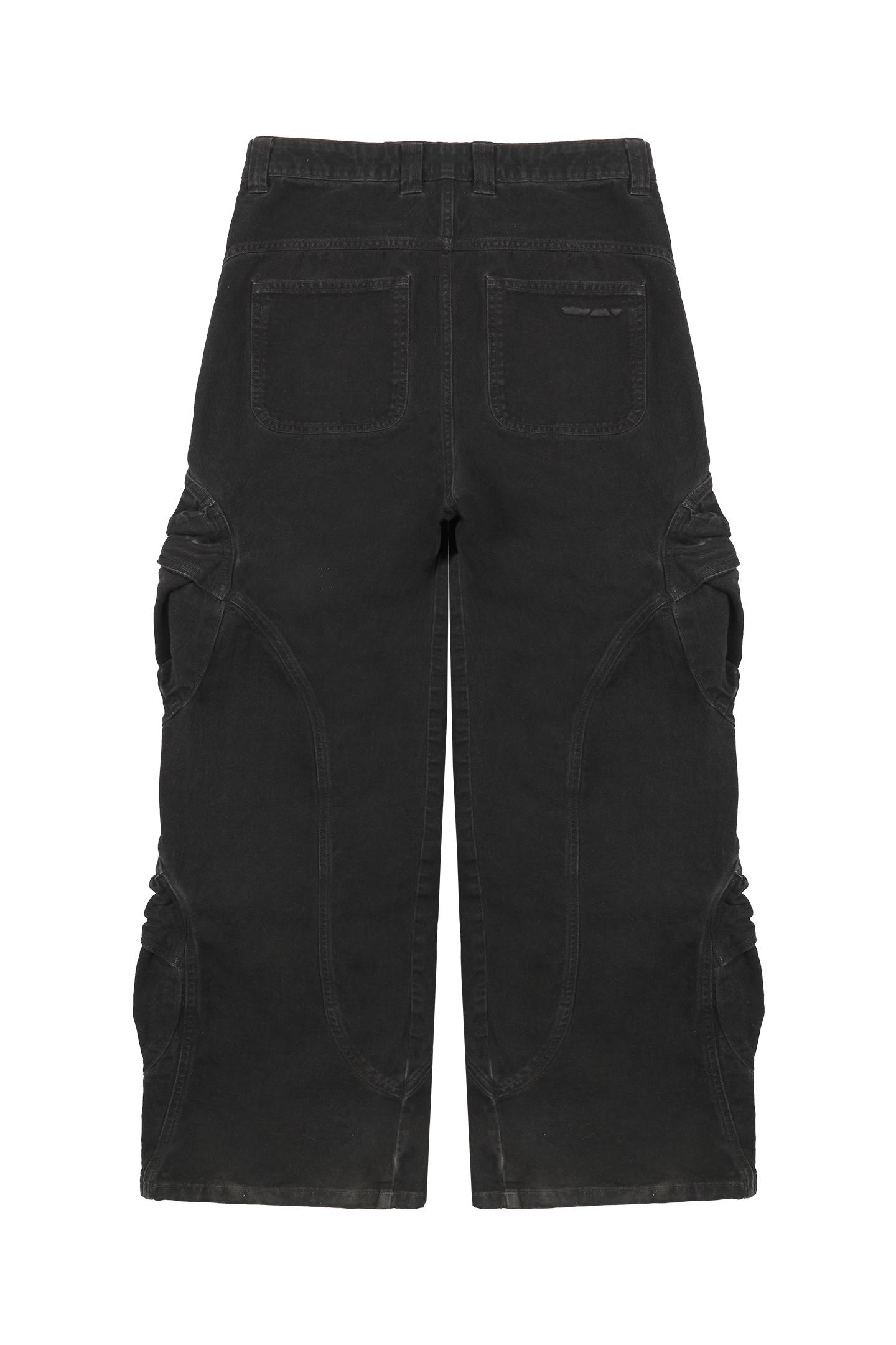 Ash Black Cargo Pants