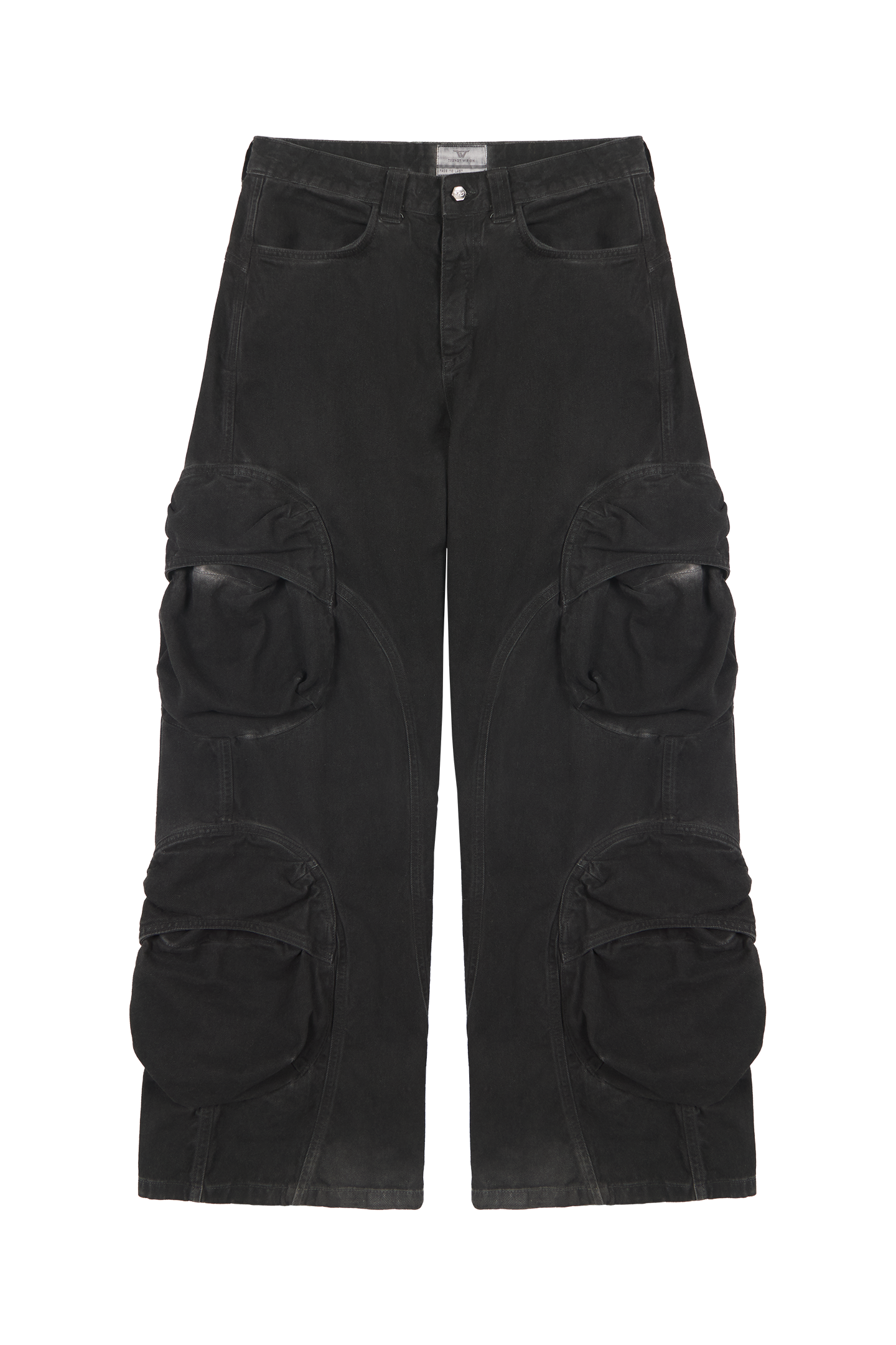 Ash Black Cargo Pants