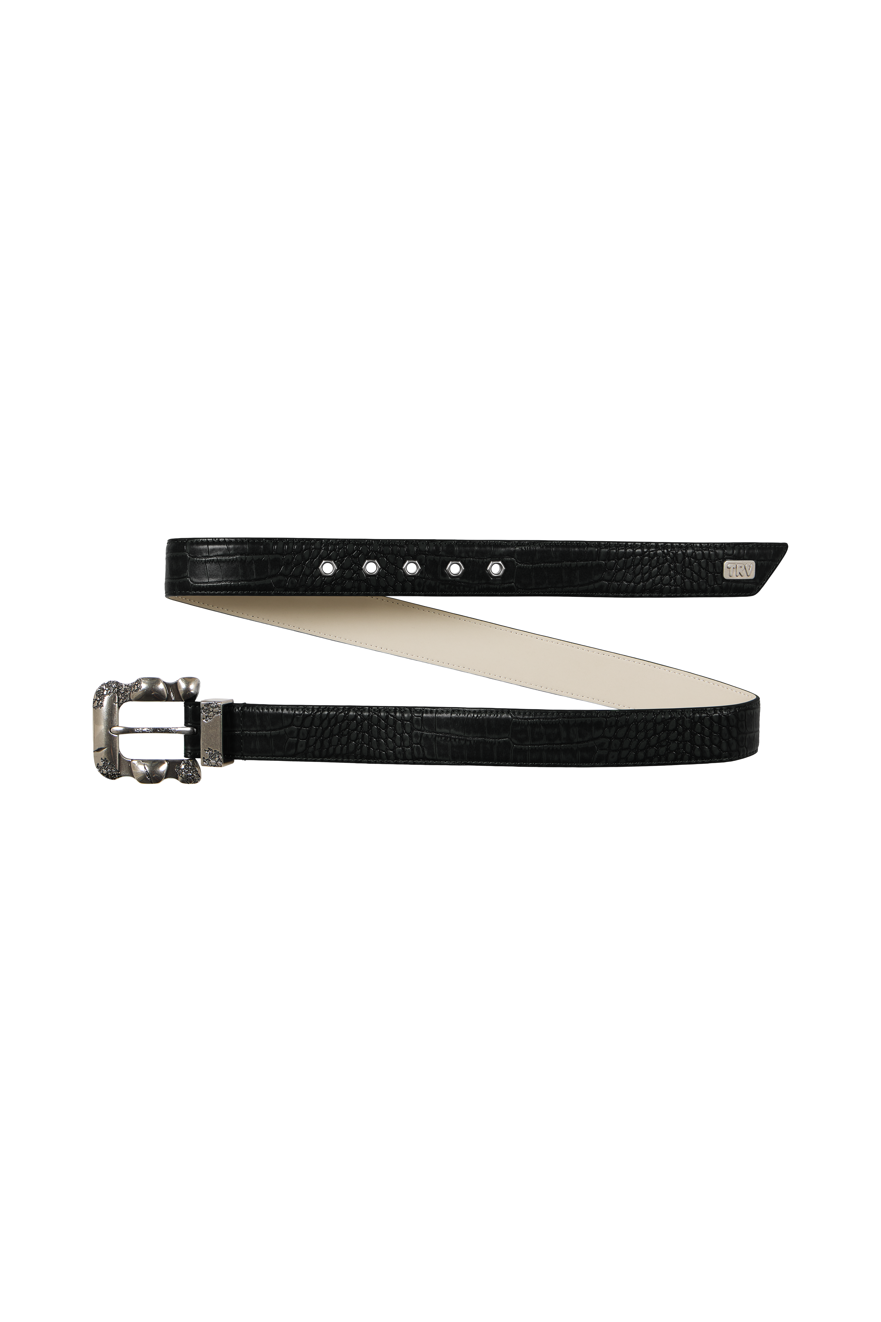Croco Belt Black – Trendt Vision