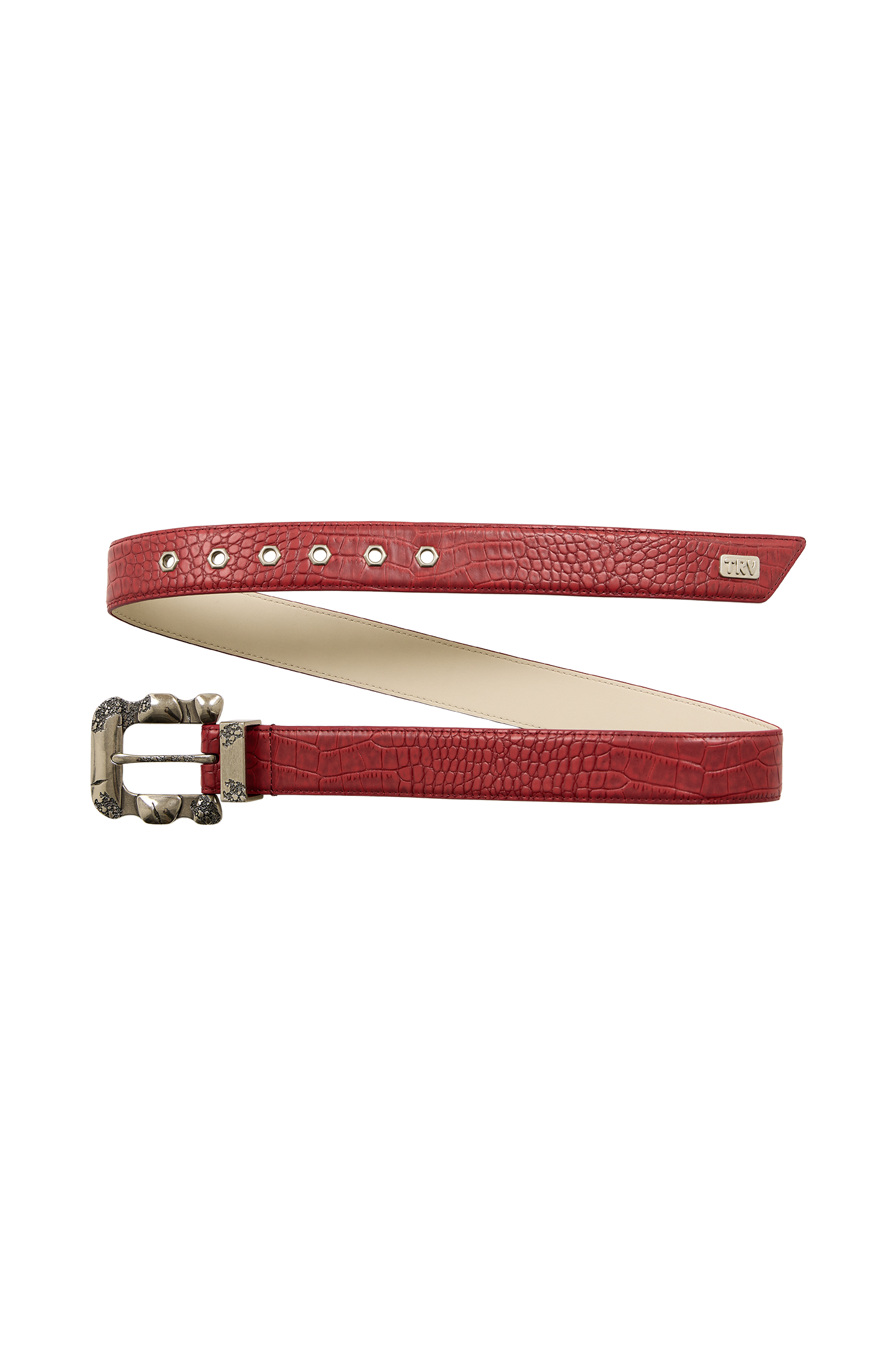 Croco Belt Red – Trendt Vision
