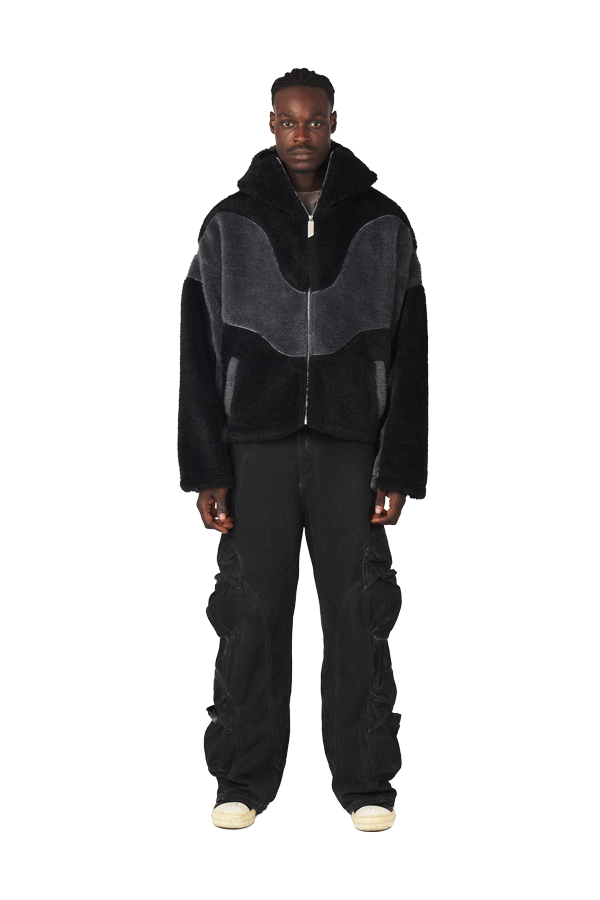 Ash Black Fleece Jacket