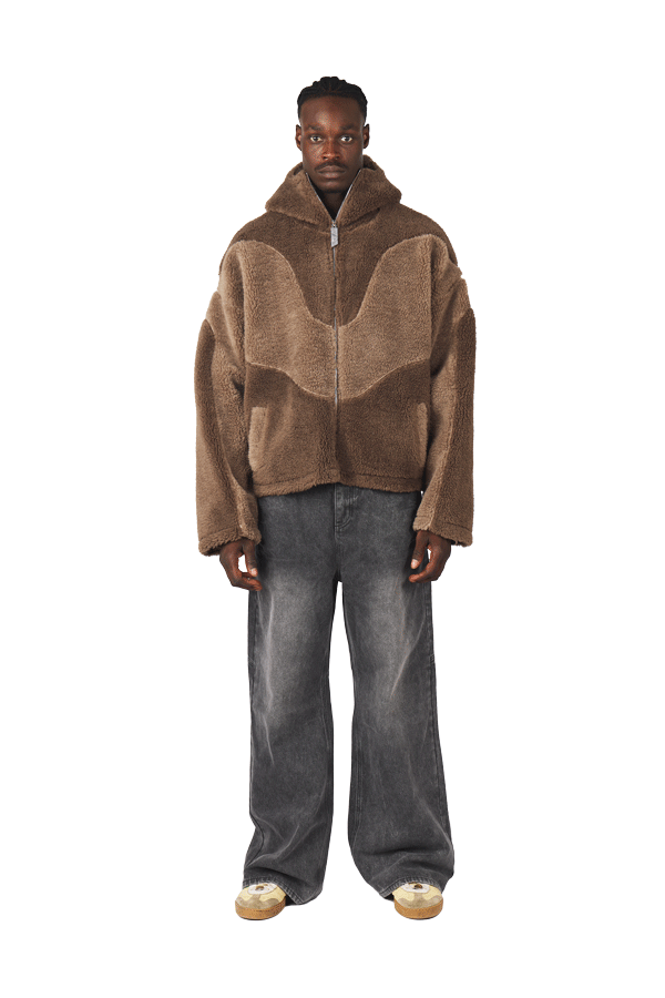 Mud Brown Fleece Jacket
