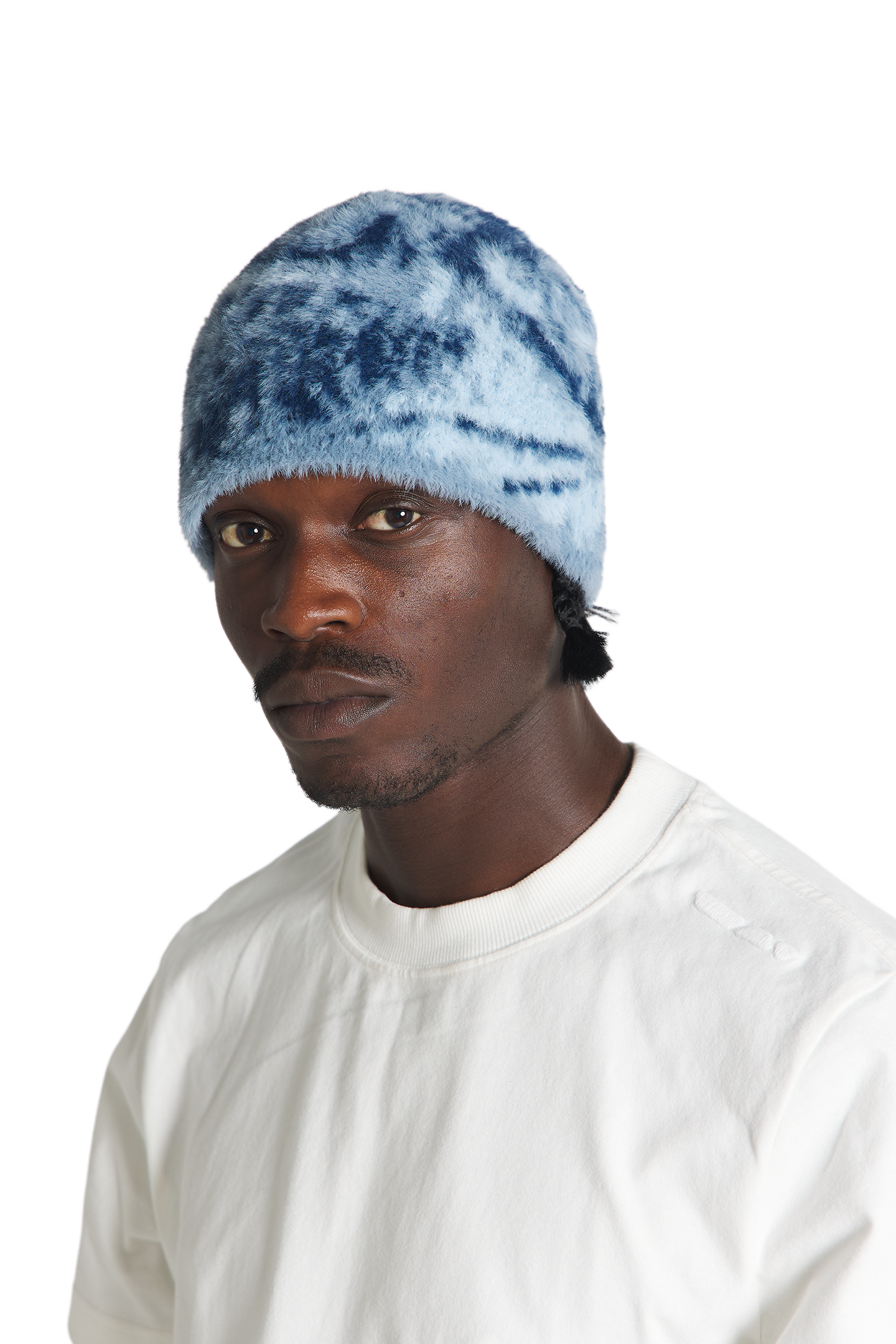 Fuzzy Beanie Blue