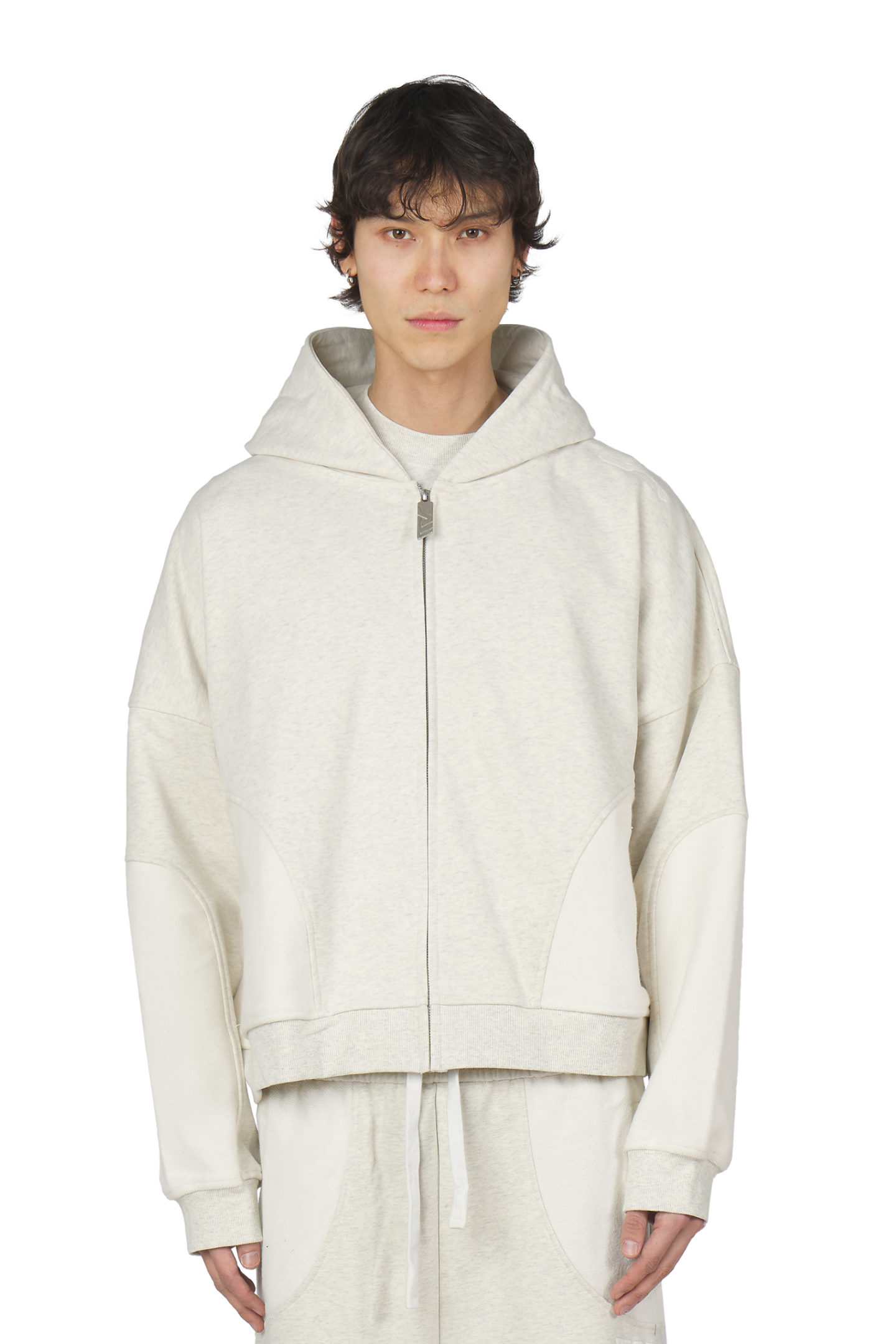 Heather Grey Zip Hoodie