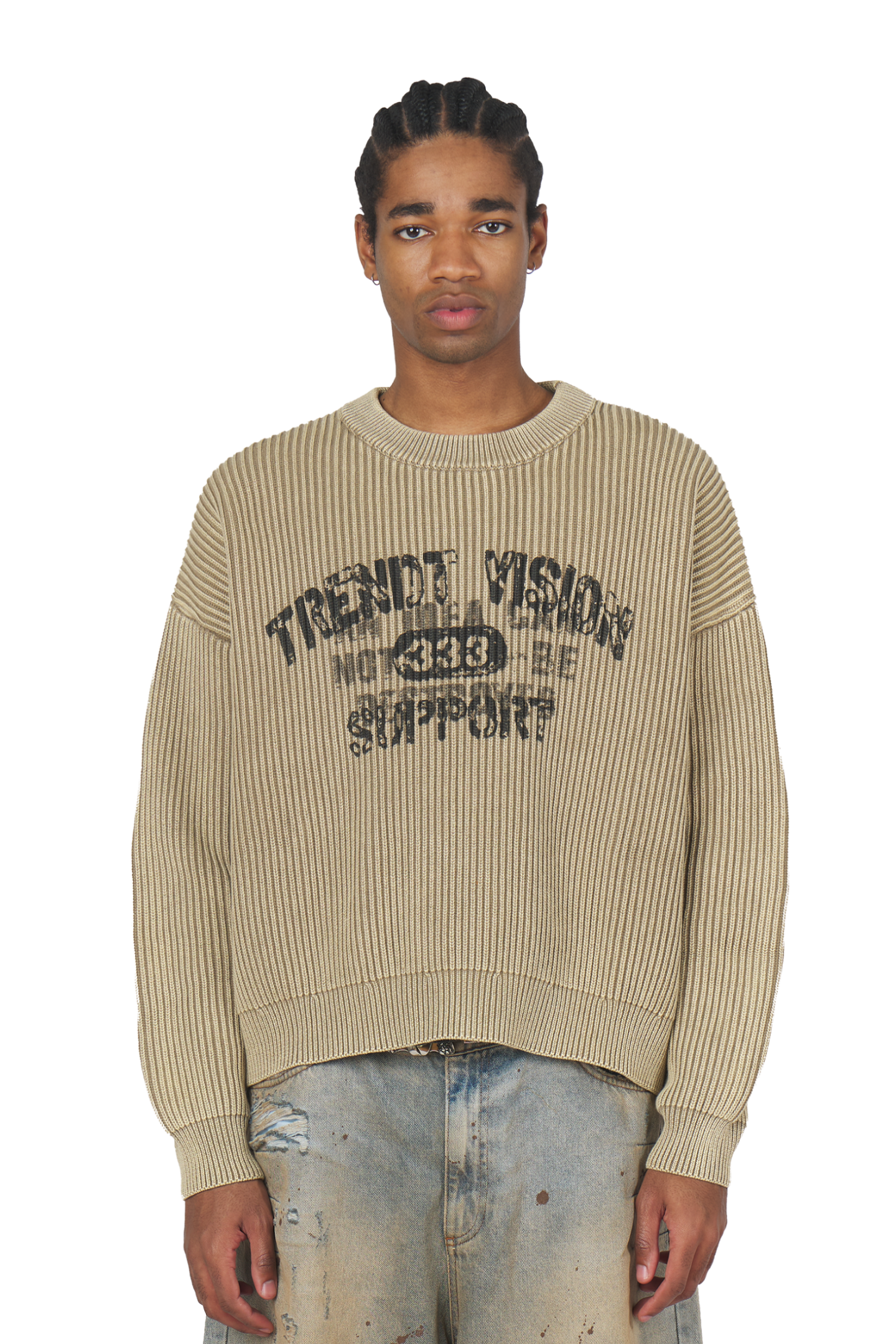 Beige "Eternal" Knit Sweater
