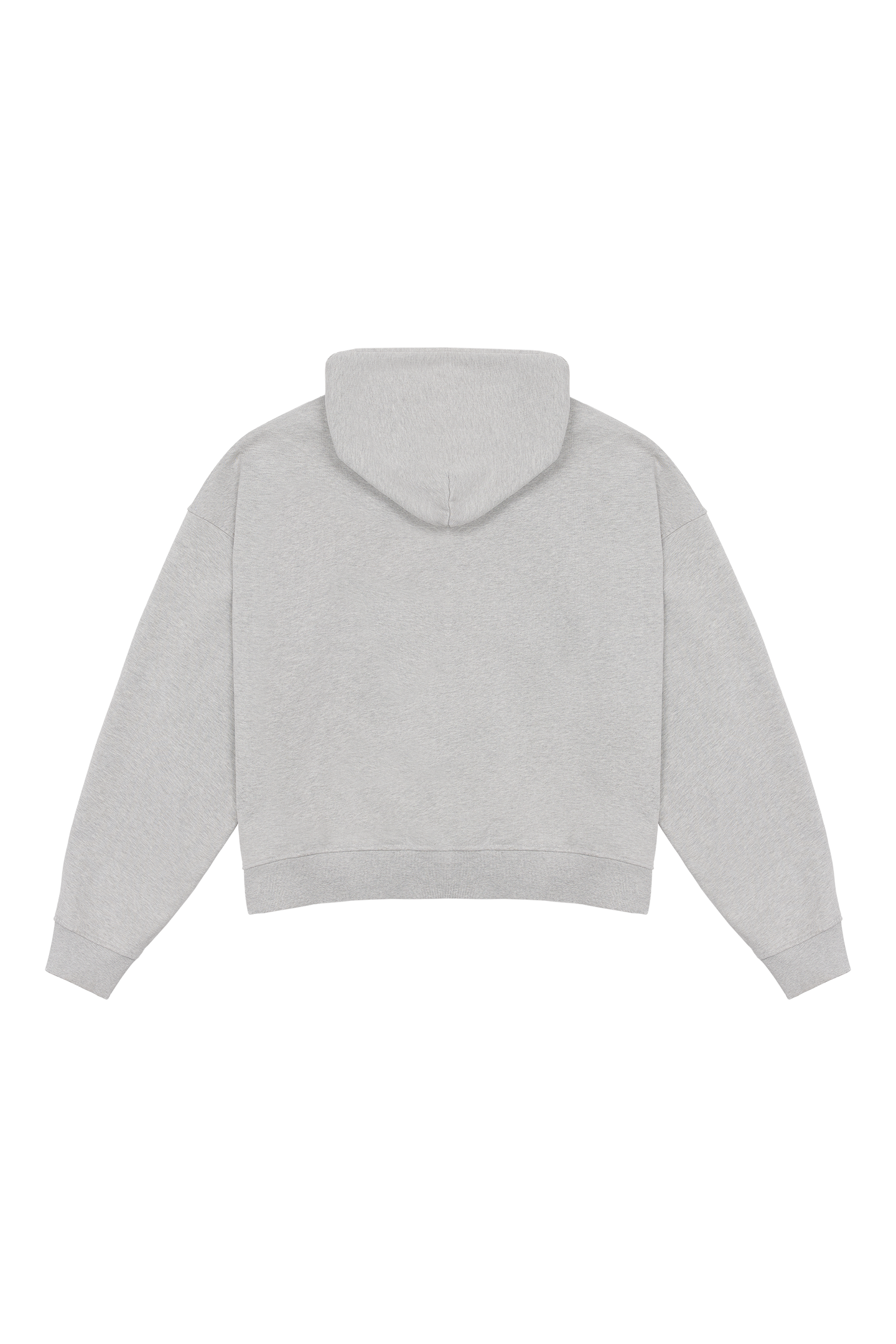 License Plate Zip Hoodie Grey Melange