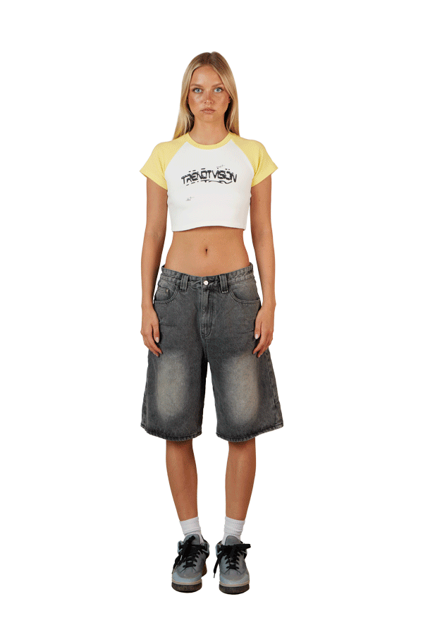 Cropped Baseball Tee