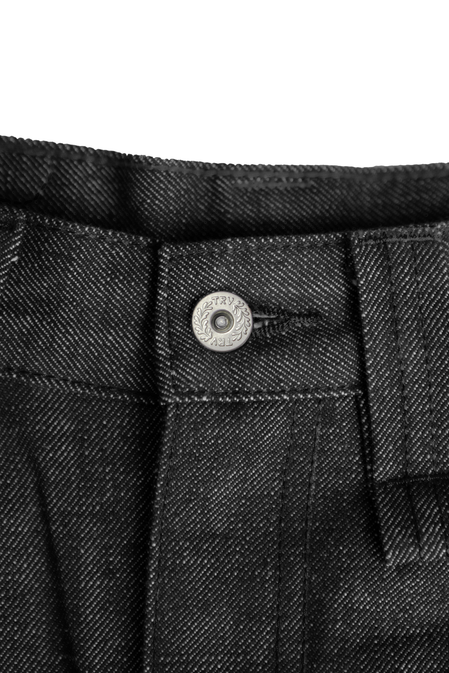 Raw Denim Jeans Black