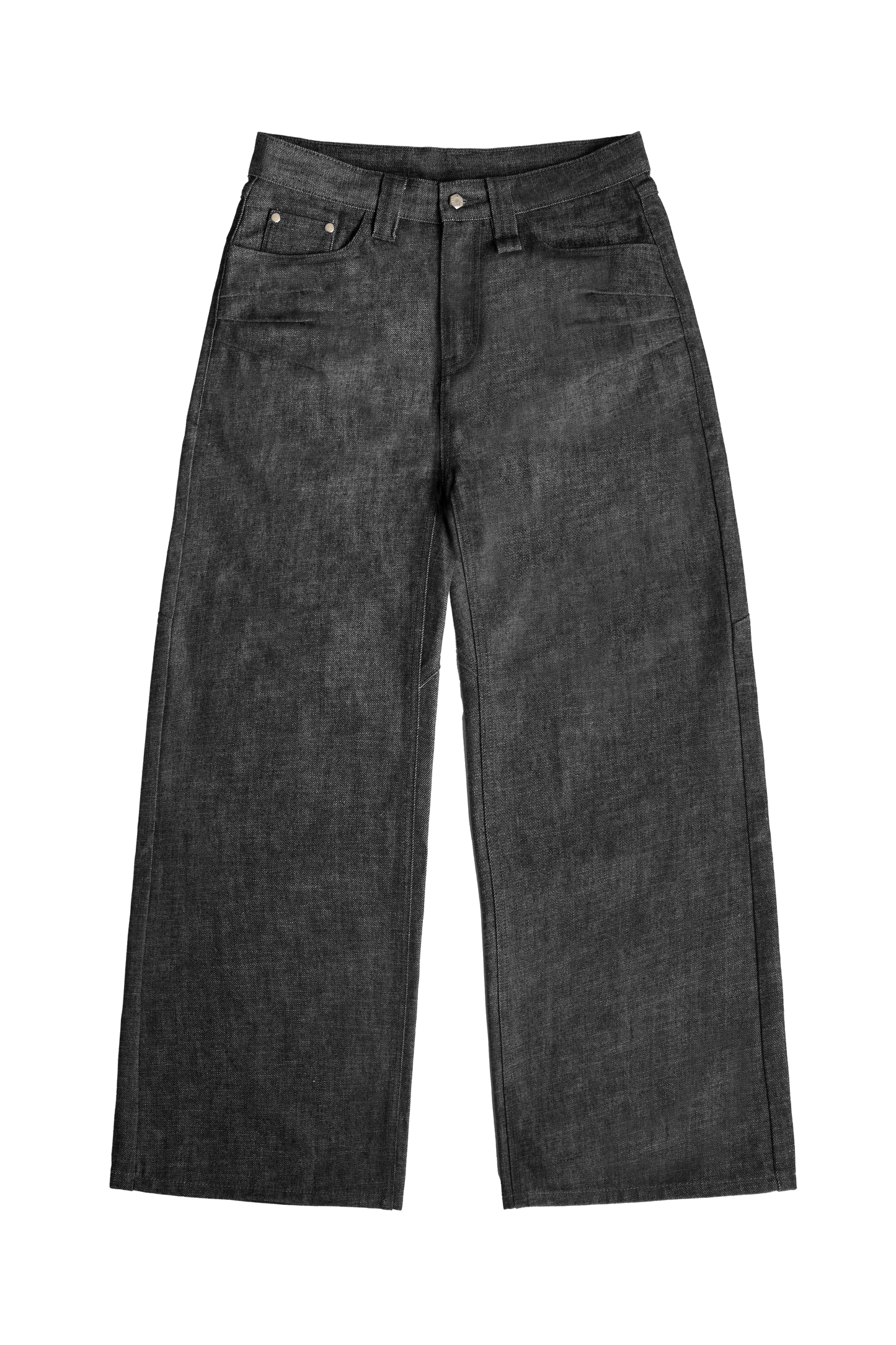 Raw Denim Jeans Black