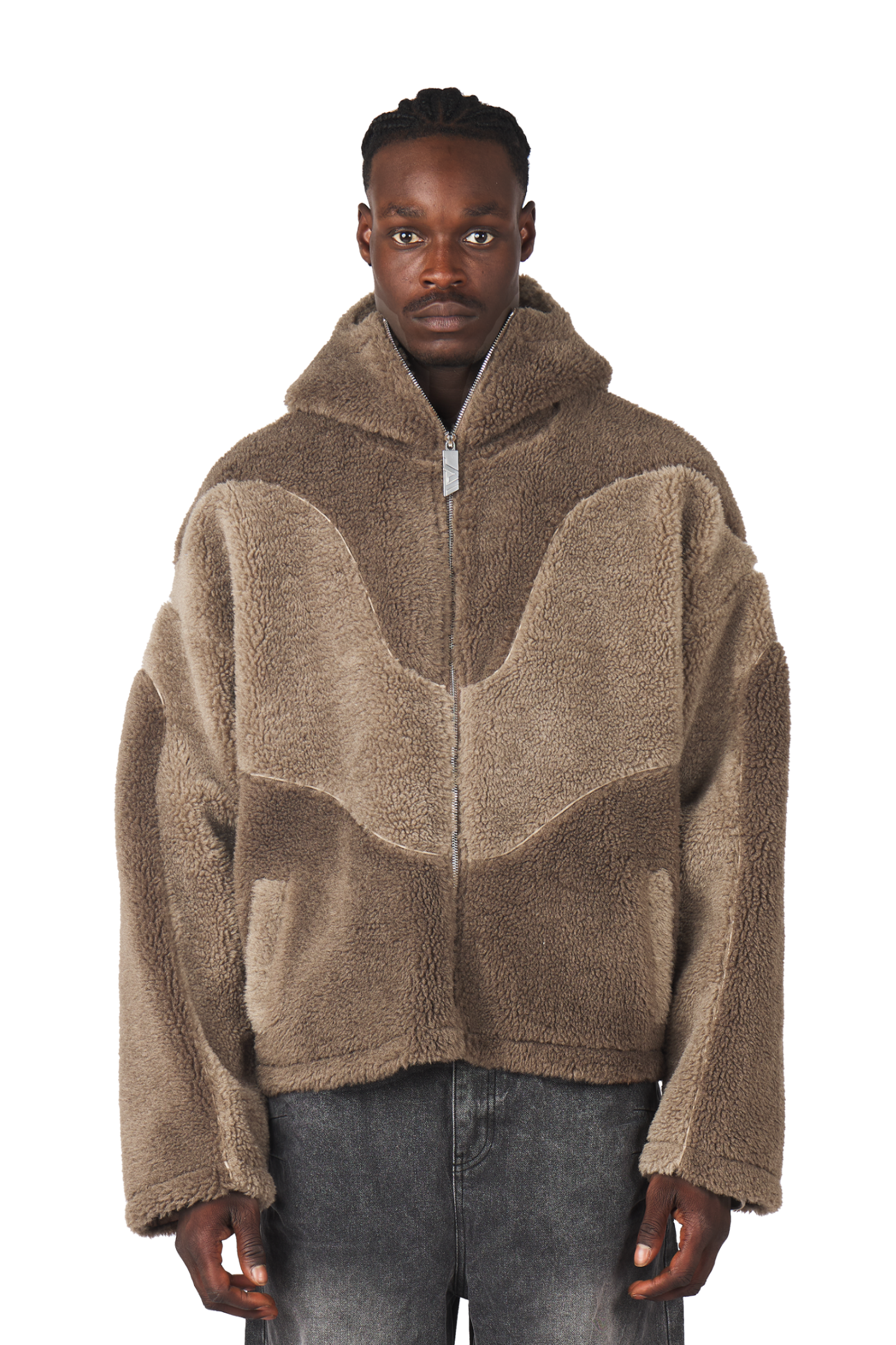 Mud Brown Fleece Jacket