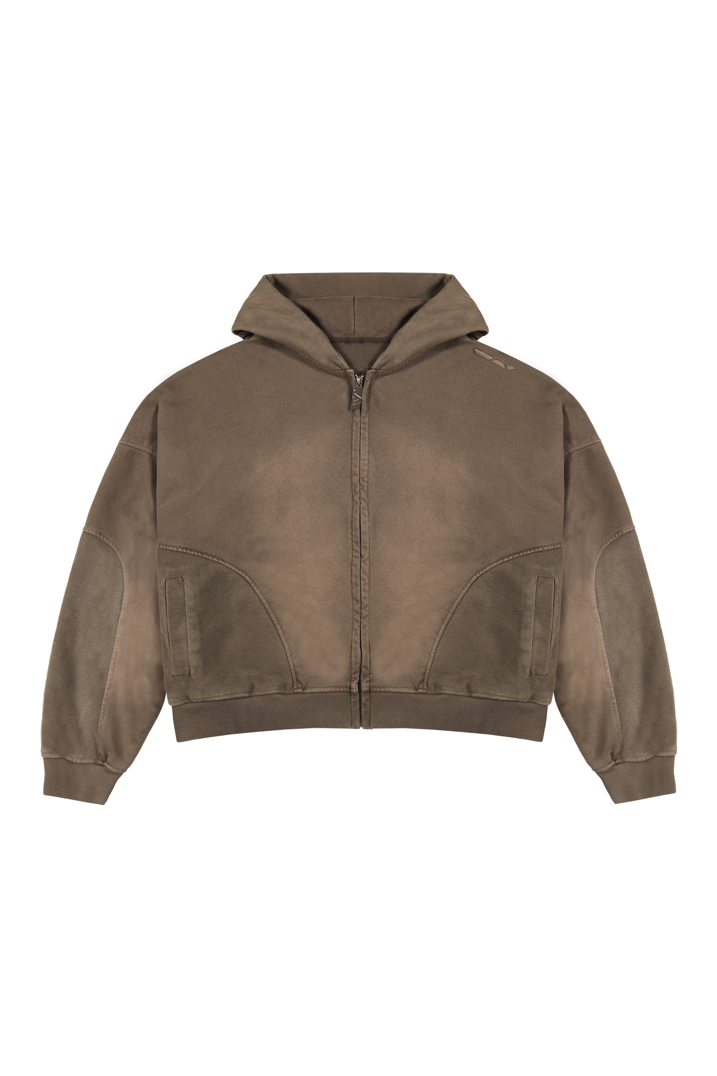 Mud Brown Zip Hoodie