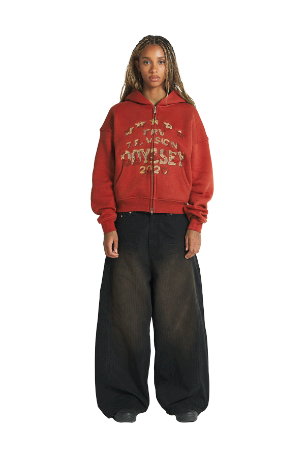 Odyssey Zip-Hoodie Red