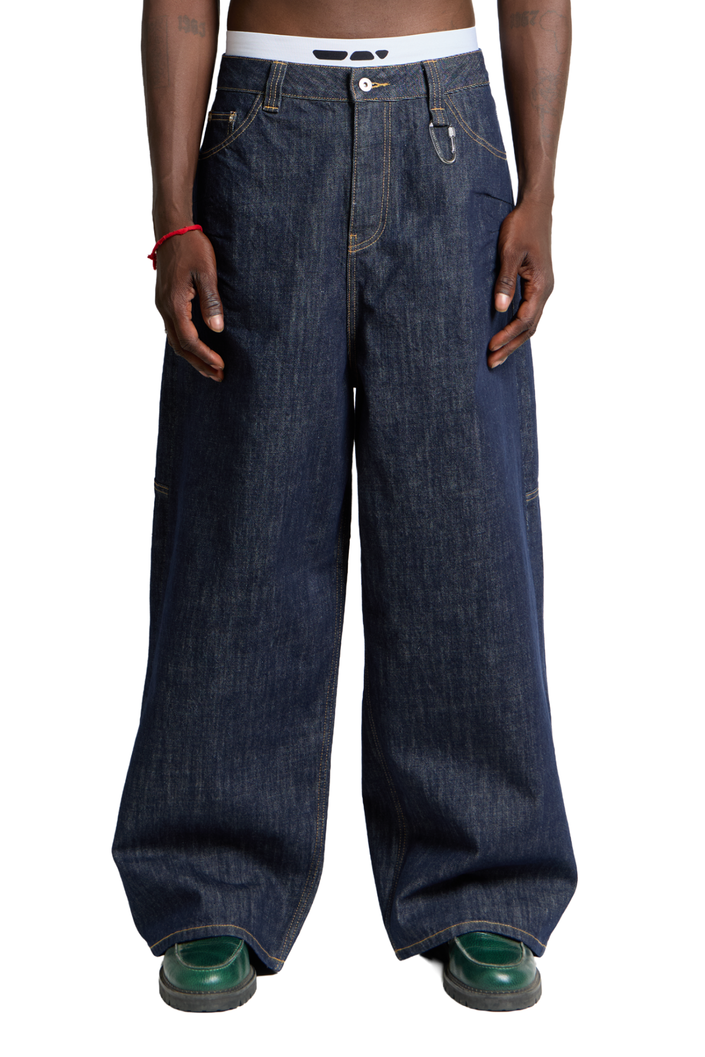 Raw Baggy Denim Jeans Blue