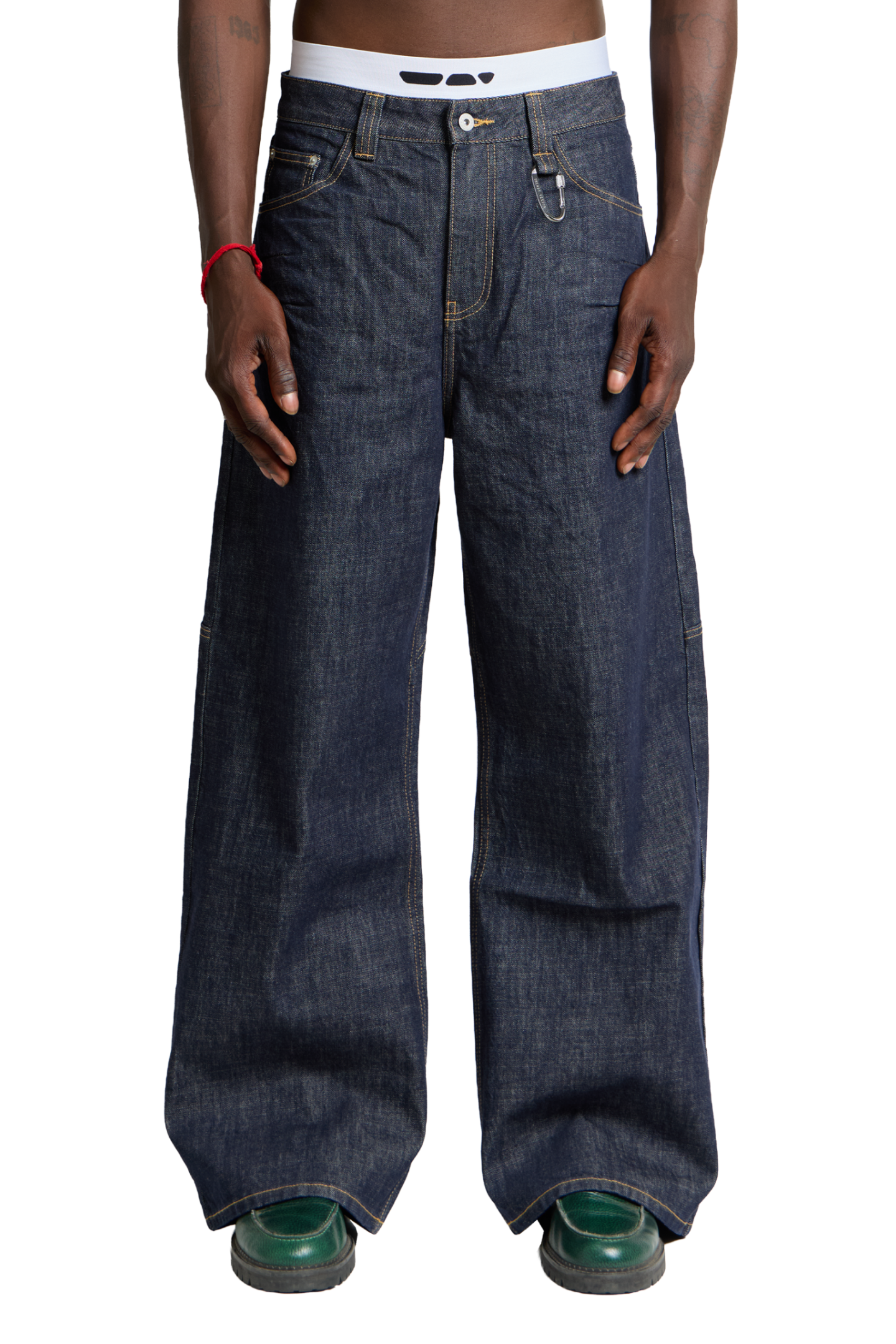 Raw Denim Jeans Blue