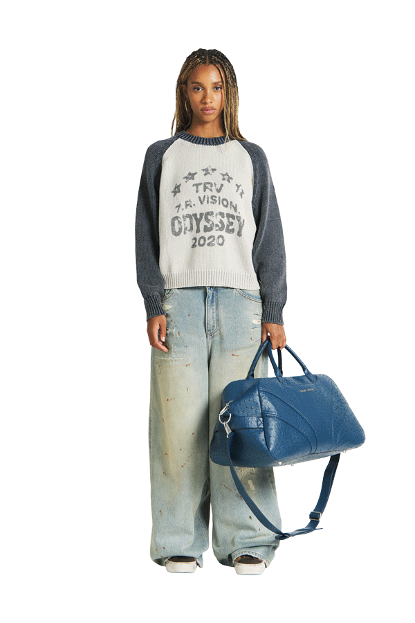 "Ostrich" Duffle Bag Blue