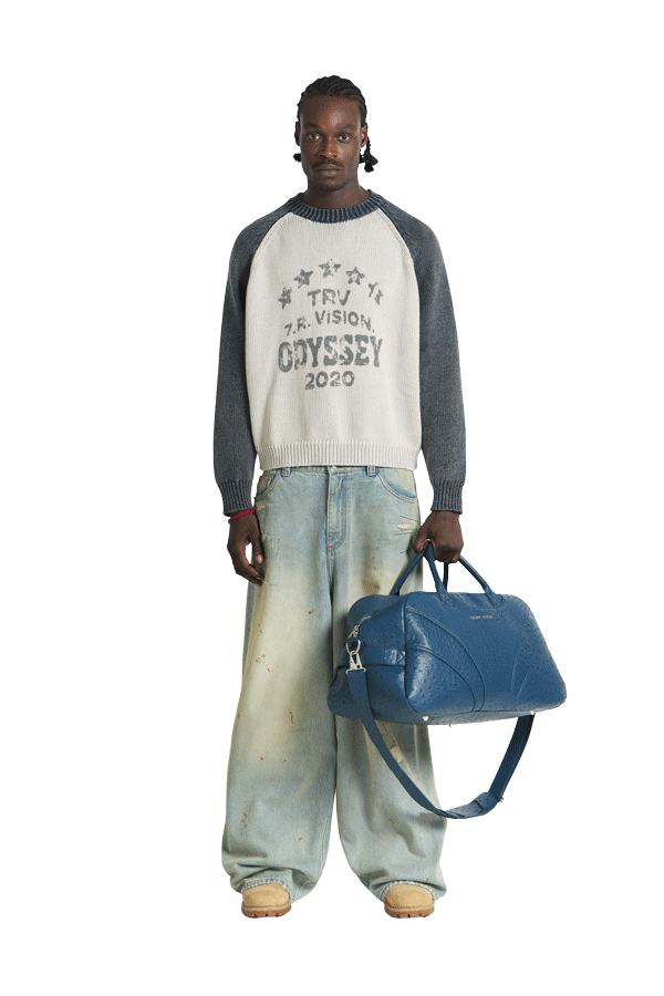 "Ostrich" Duffle Bag Blue