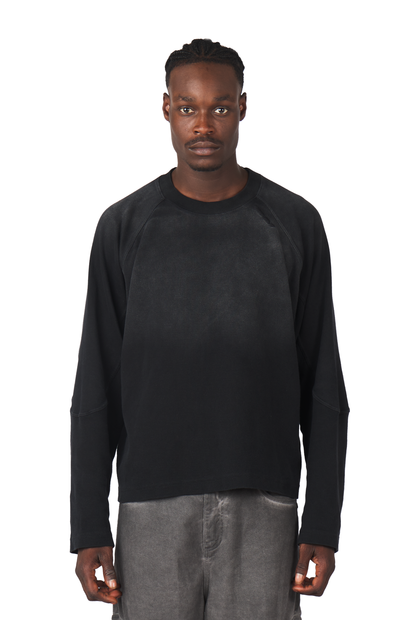 Black Waffle Longsleeve