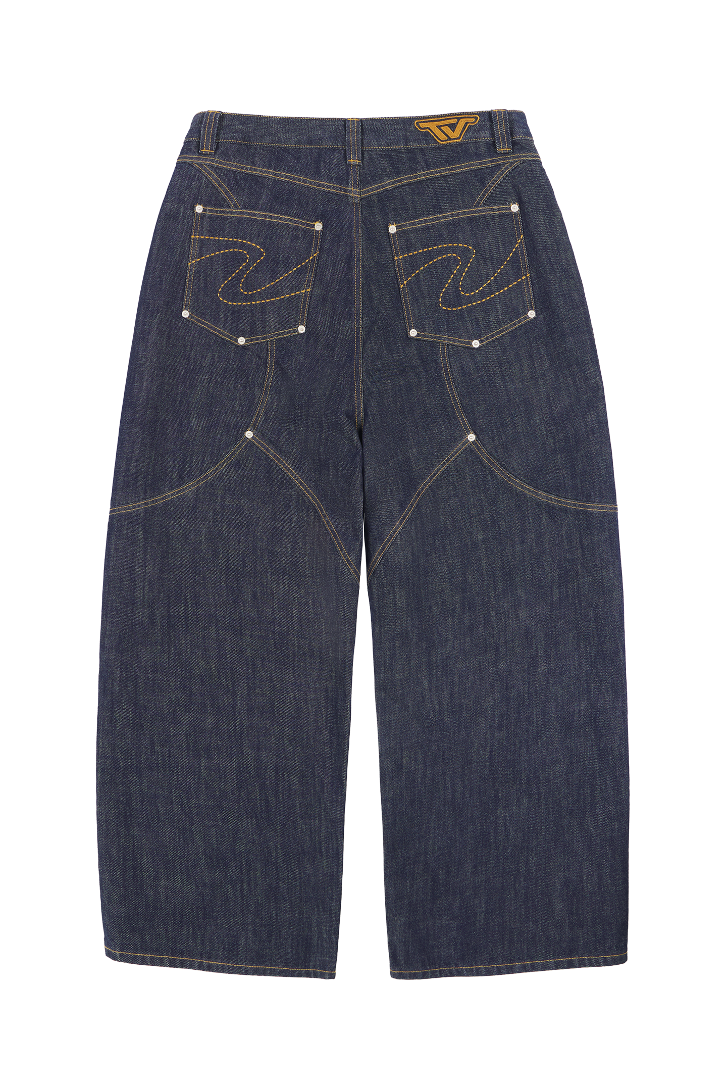 Raw Baggy Denim Jeans Blue