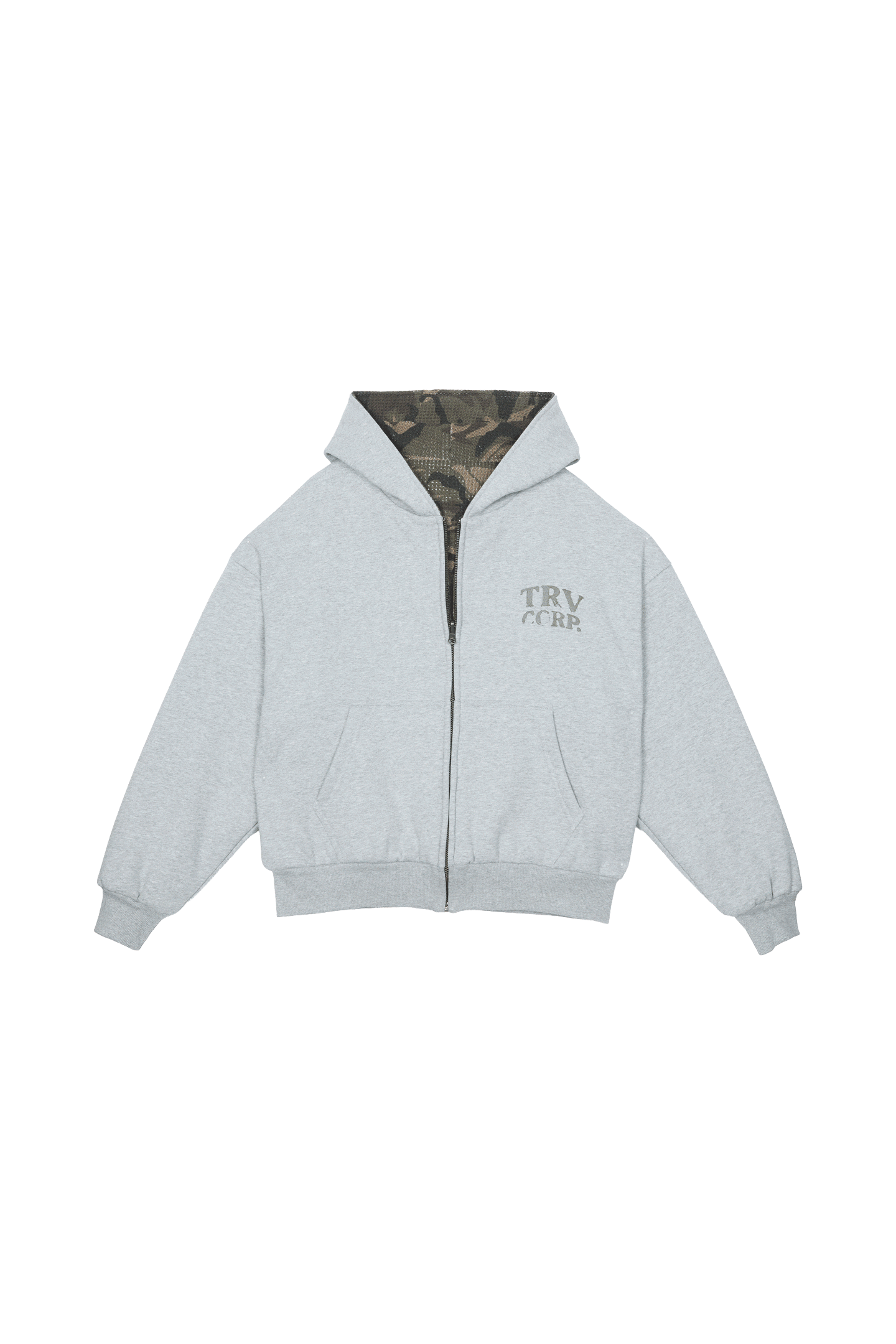 Trend Vison リバーシブルフーディ Reversible Flannel Zip-Hoodie Grey Blue – Trendt Vision