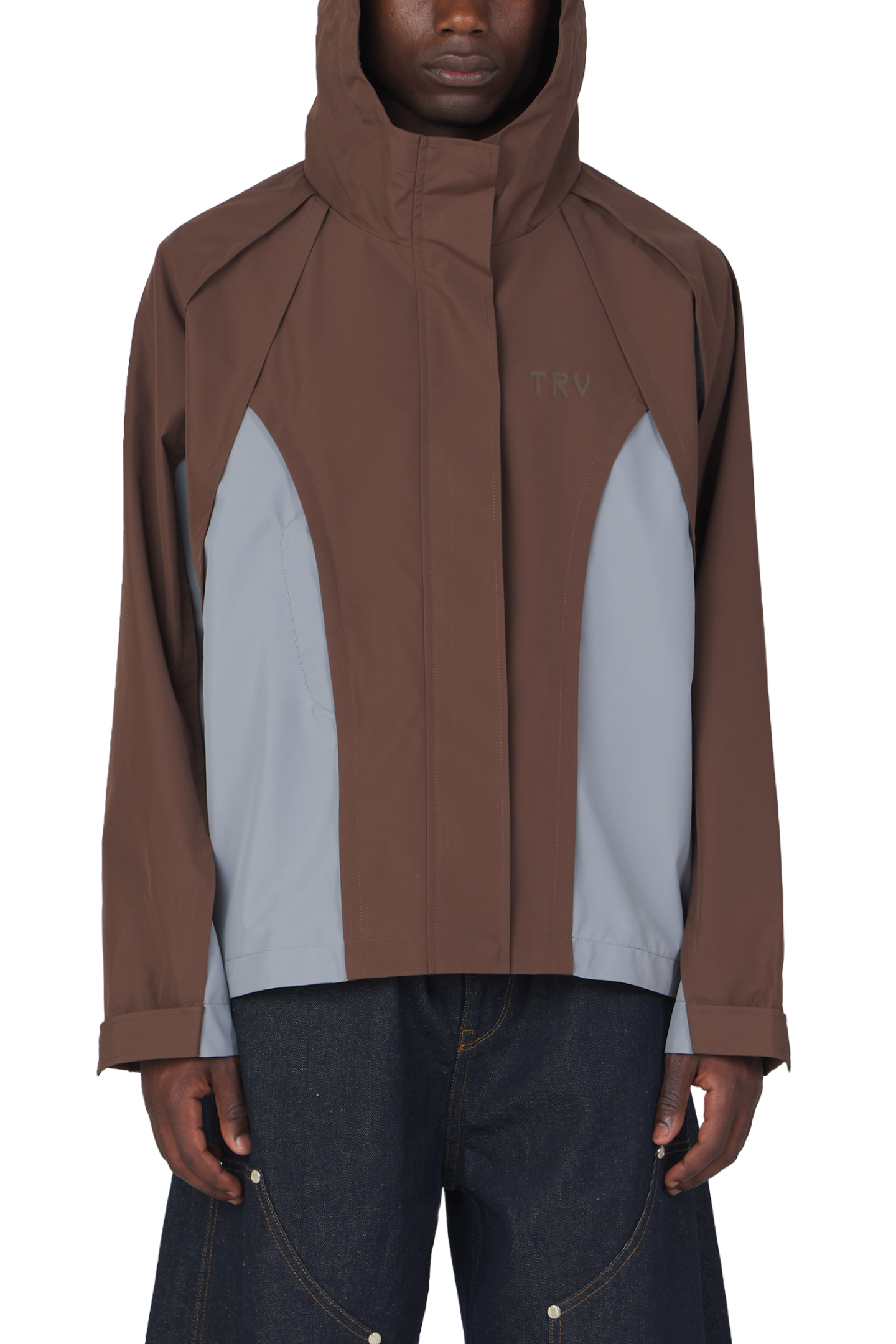 Gillie Rain Jacket Brown Blue