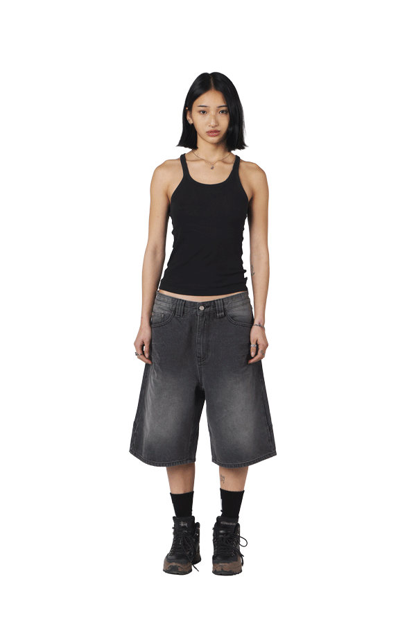 Ash Black Jorts
