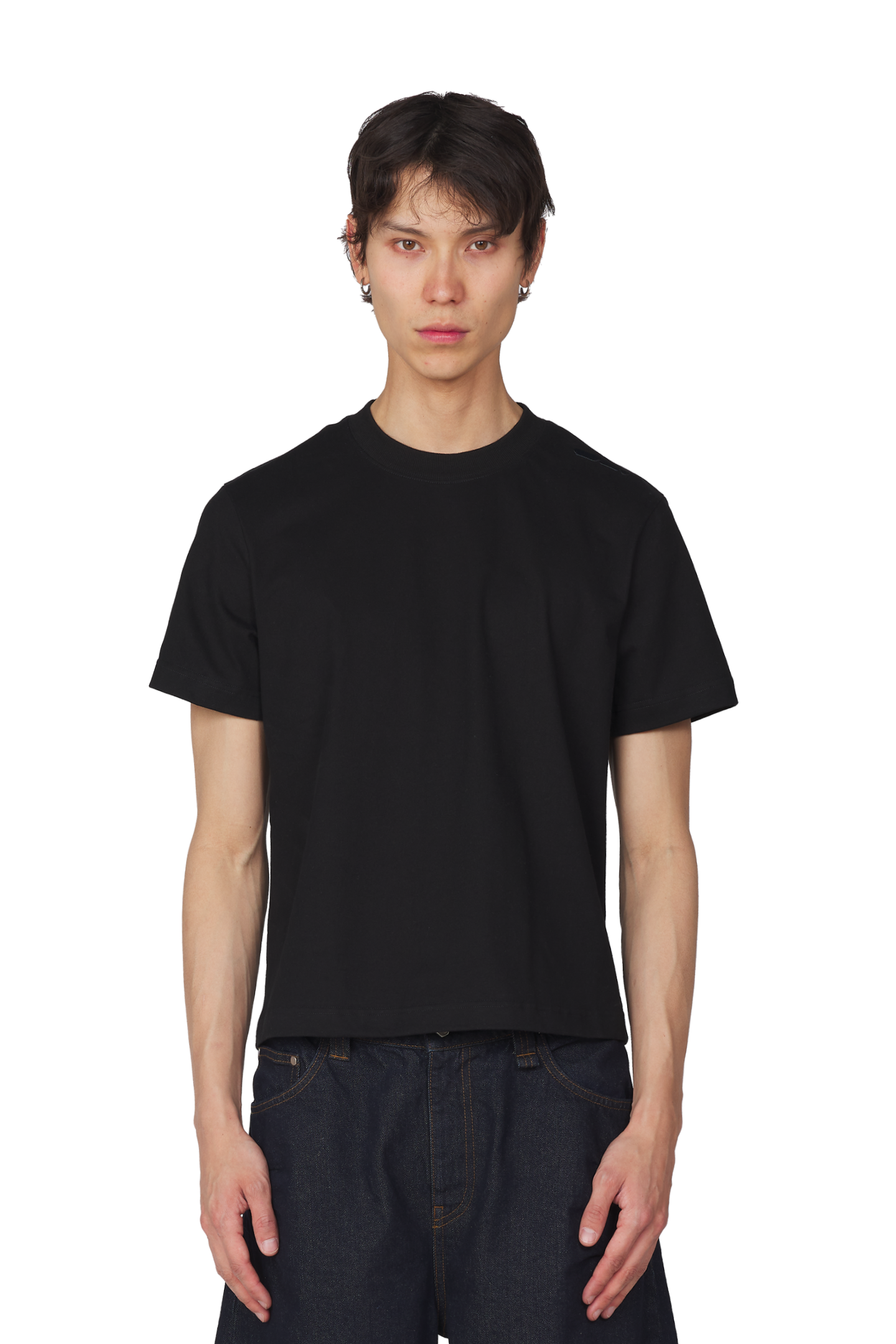 Black Slim / Regular Fit Tee