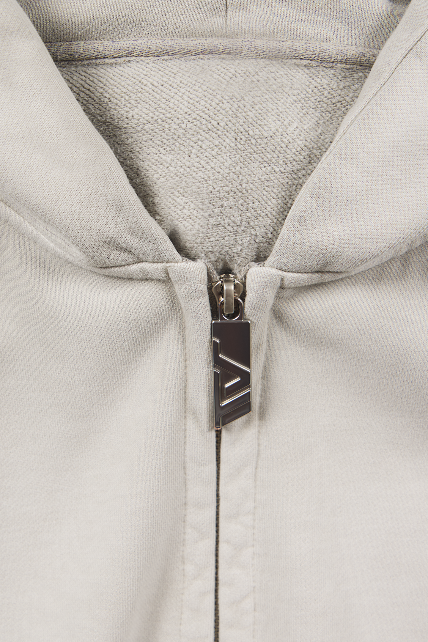 Stone Grey Zip Hoodie