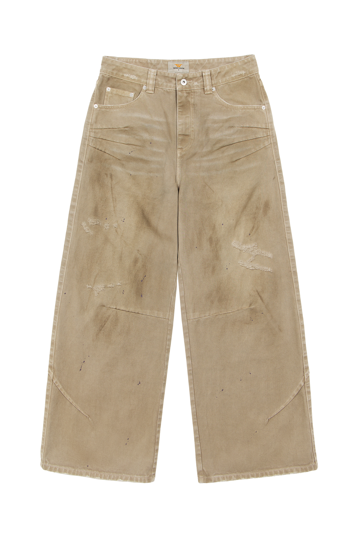 Twill Pants Beige