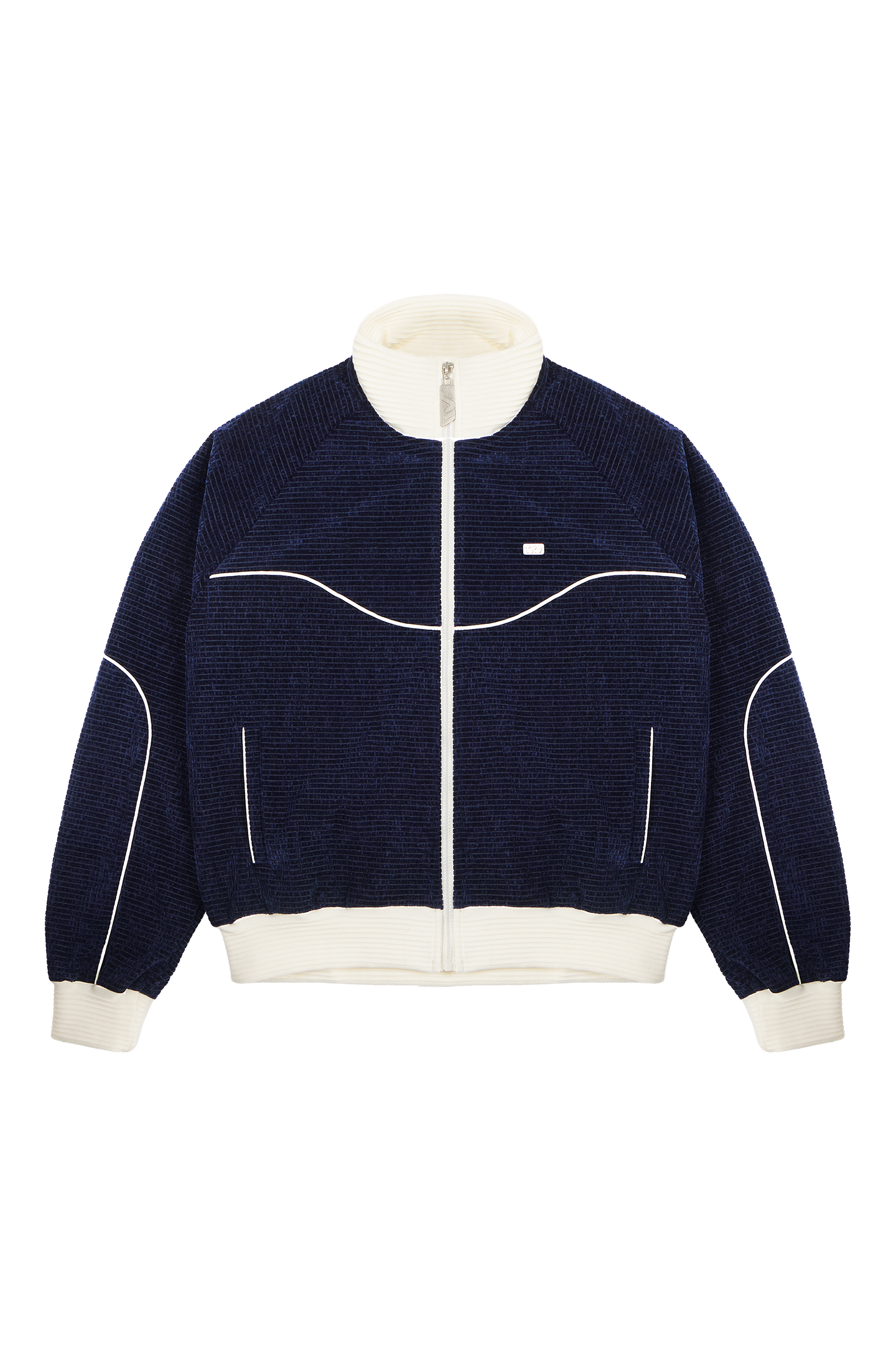 Velour Track Jacket Blue
