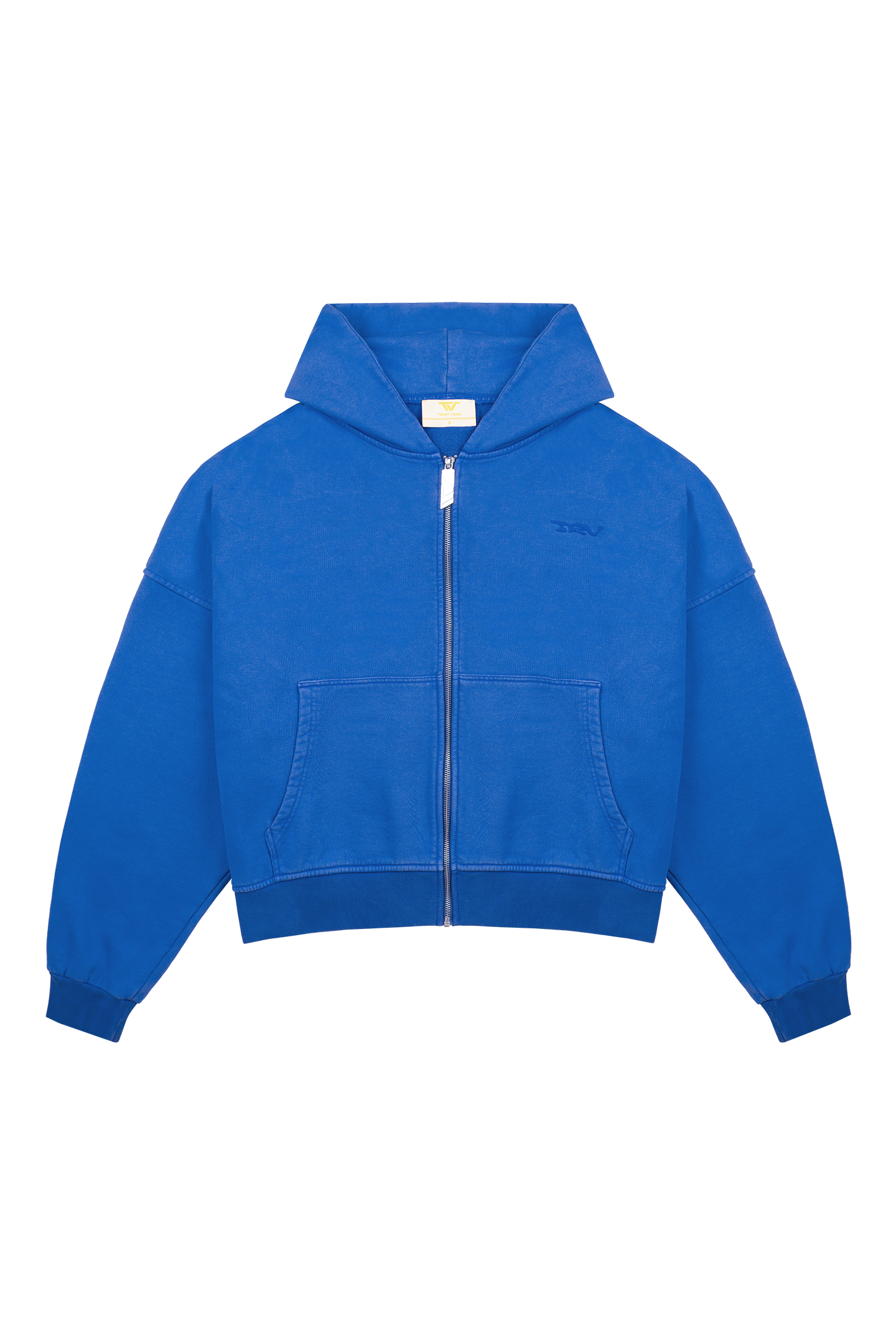 Blue Logo Zip Hoodie – Trendt Vision Blue Logo Zip Hoodie – Trendt Vision