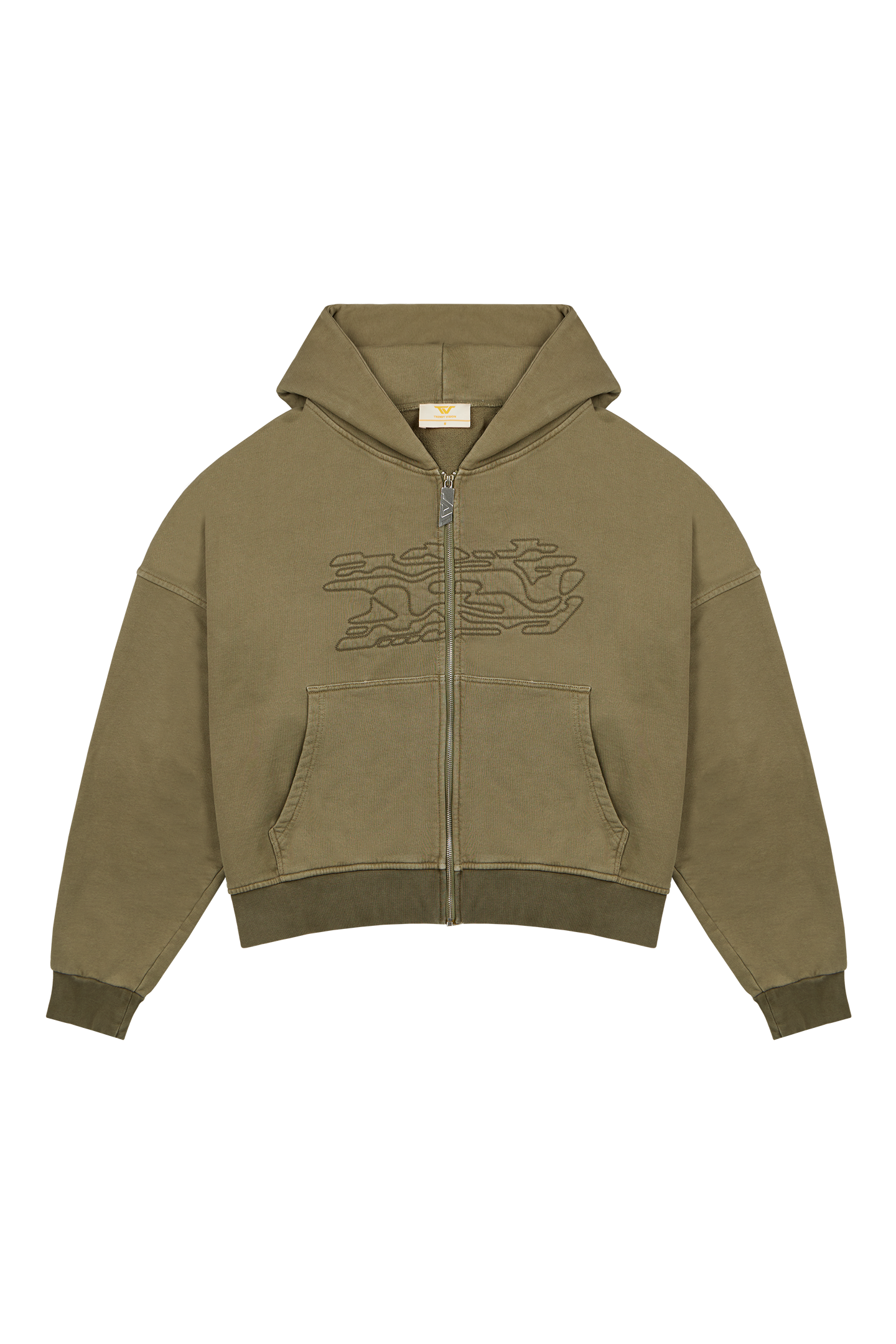 Olive Zip Hoodie – Trendt Vision Olive Zip Hoodie – Trendt Vision