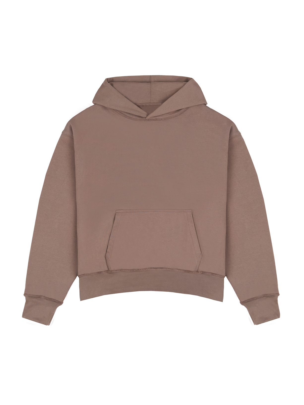 Brown Double Layered Hoodie
