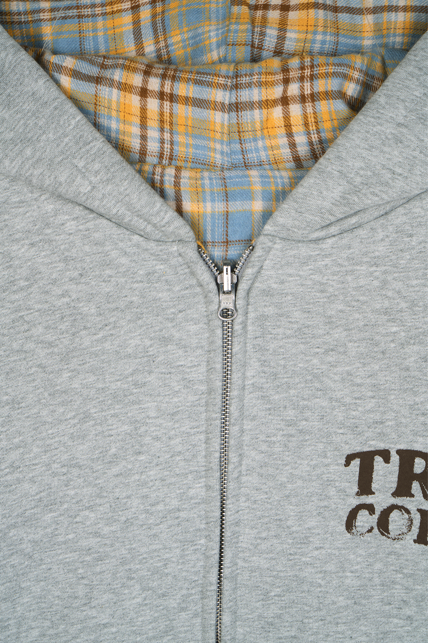 Reversible Flannel Zip-Hoodie Yellow – Trendt Vision