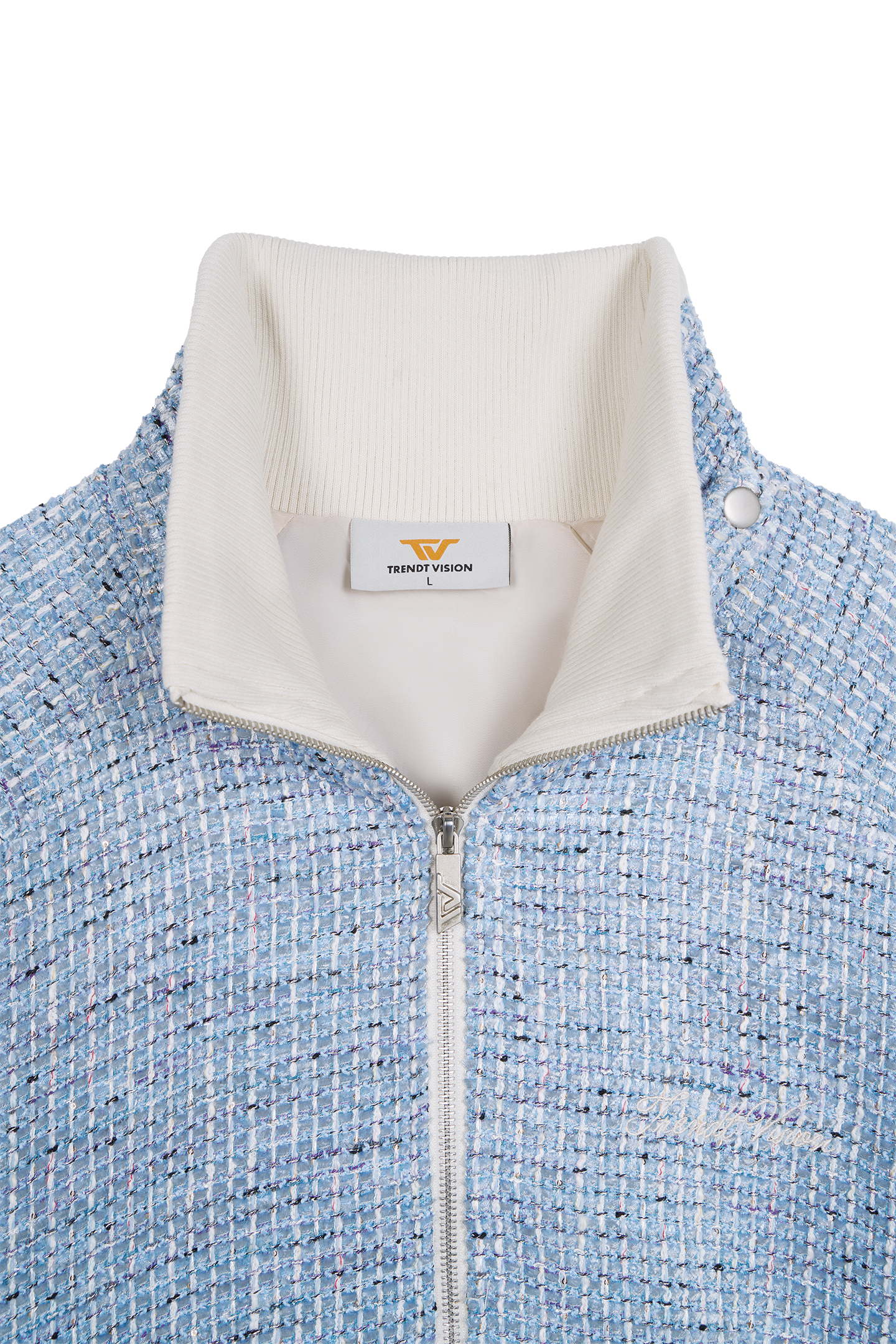 Tweed Jacket Light Blue