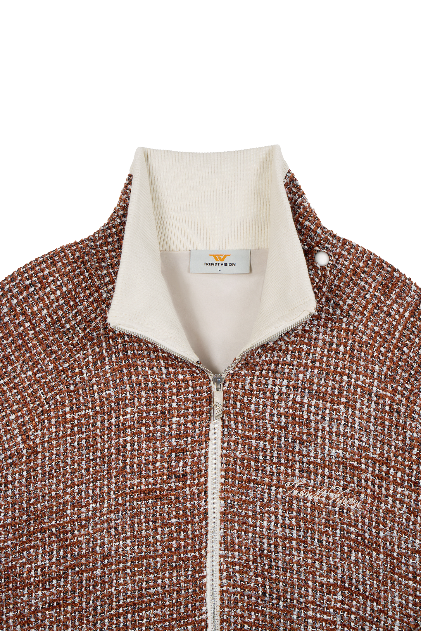 Tweed Jacket Rust Brown – Trendt Vision