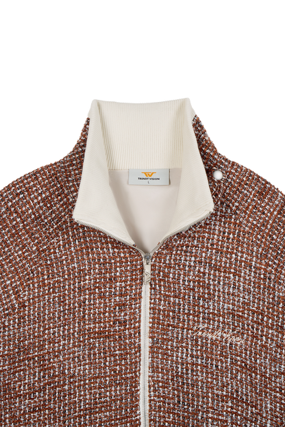 Tweed Jacket Rust Brown