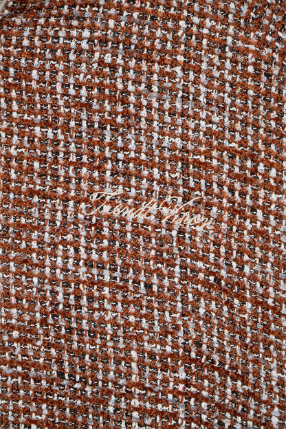 Tweed Jacket Rust Brown