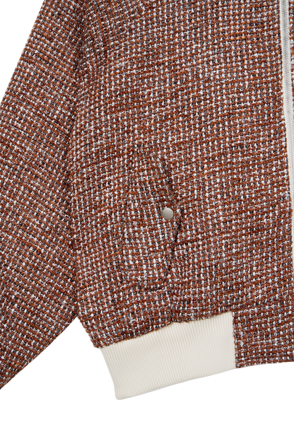 Tweed Jacket Rust Brown