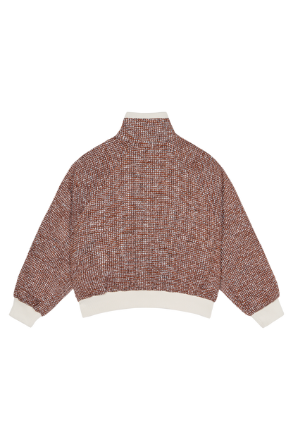 Tweed Jacket Rust Brown
